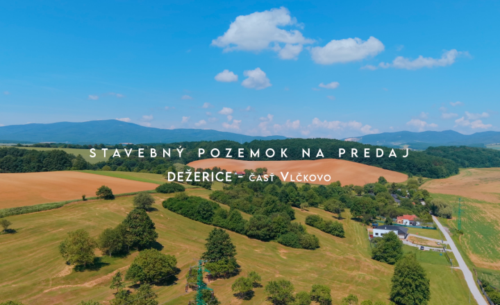 Jedinečný stavebný pozemok Dežerice NA PREDAJ - fotografia 1